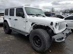 2019 Jeep Wrangler Unlimited Sahara White vin: 1C4HJXEN4KW618452