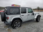 2023 Jeep Wrangler Sahara Silver vin: 1C4HJXEN4PW606731