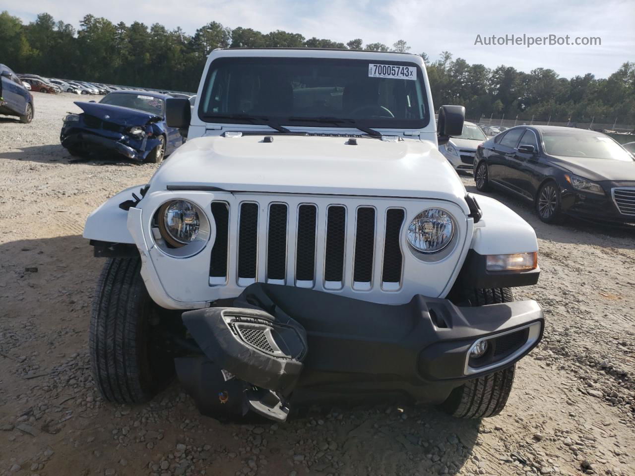 2023 Jeep Wrangler Sahara White vin: 1C4HJXEN6PW666350