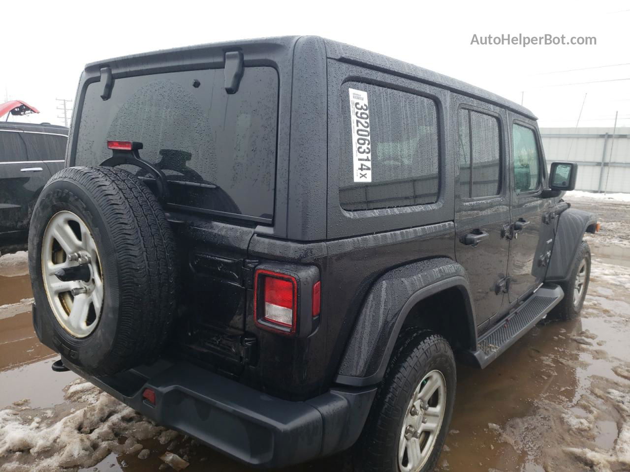 2019 Jeep Wrangler Unlimited Sahara Black vin: 1C4HJXEN8KW510769