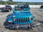 2019 Jeep Wrangler Unlimited Sahara Blue vin: 1C4HJXEN8KW636856