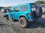 2019 Jeep Wrangler Unlimited Sahara Blue vin: 1C4HJXEN8KW636856