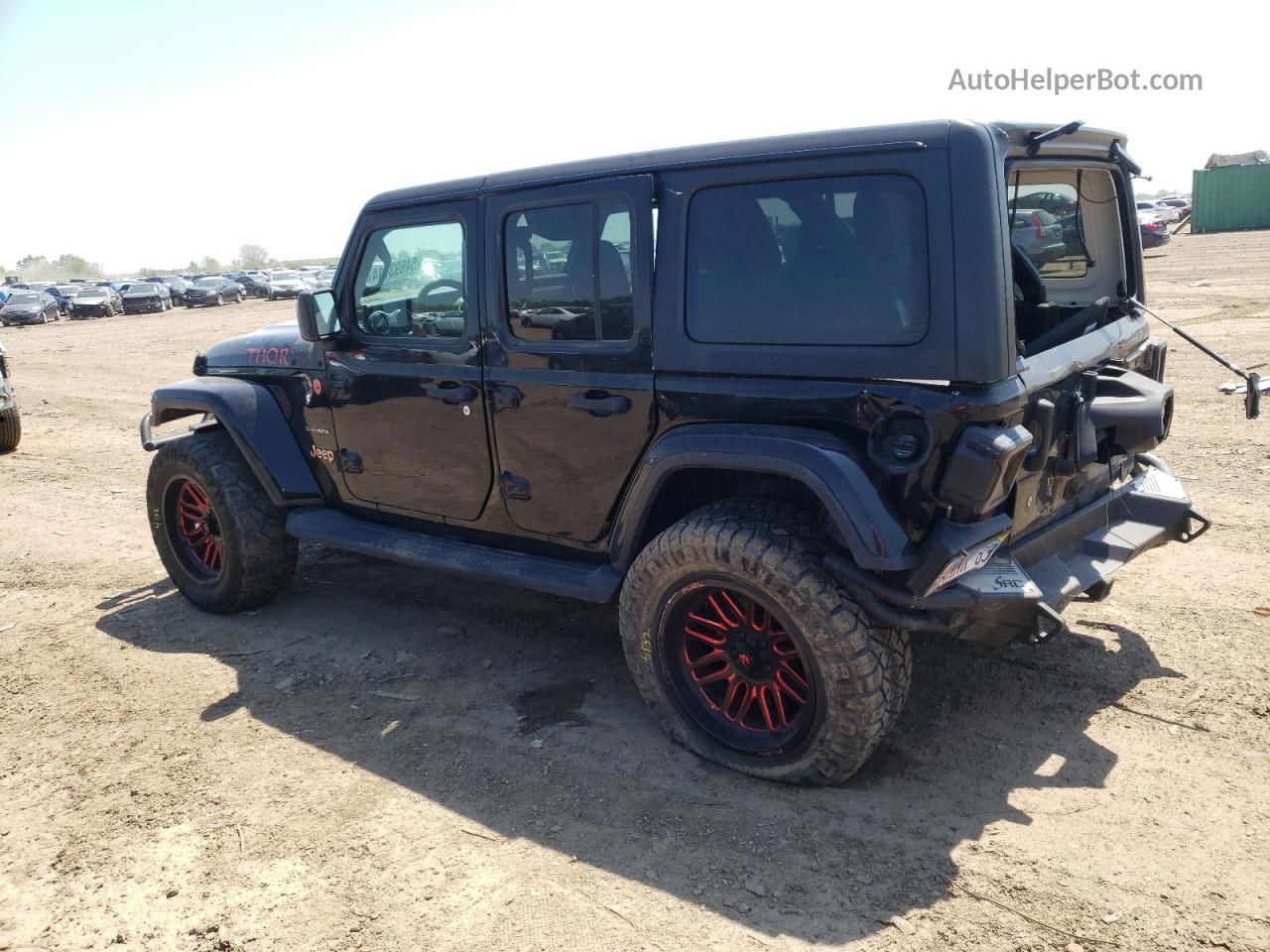 2019 Jeep Wrangler Unlimited Sahara Black vin: 1C4HJXENXKW687520