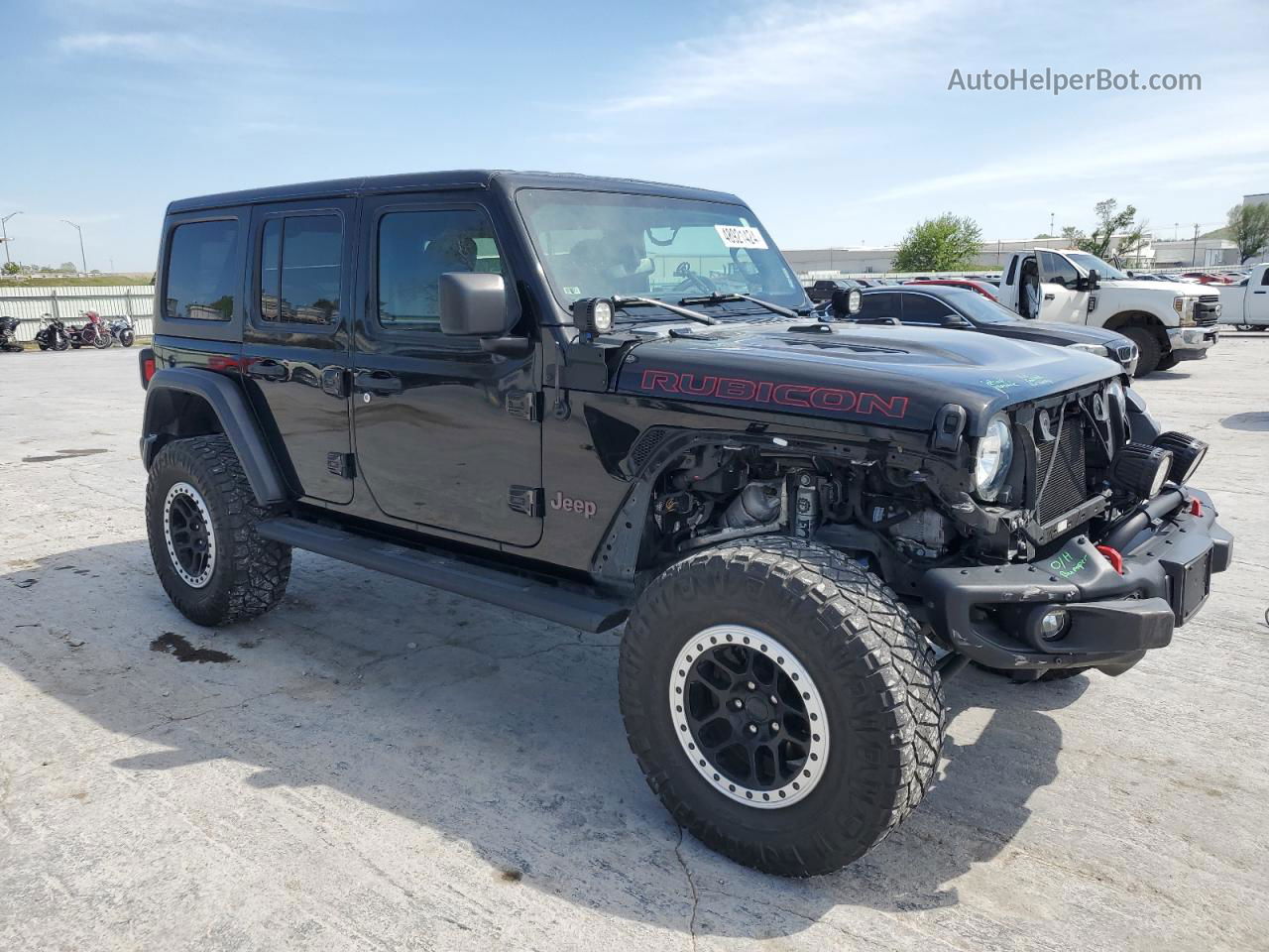 2019 Jeep Wrangler Unlimited Rubicon Black vin: 1C4HJXFG1KW584471