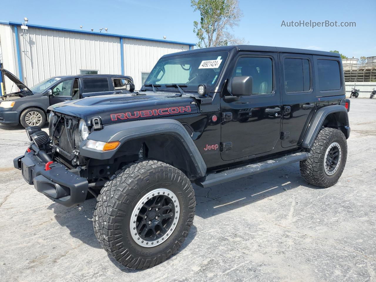 2019 Jeep Wrangler Unlimited Rubicon Black vin: 1C4HJXFG1KW584471