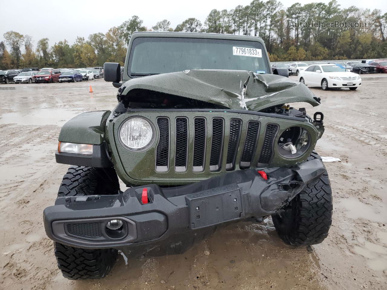 2023 Jeep Wrangler Rubicon Green vin: 1C4HJXFG2PW596233