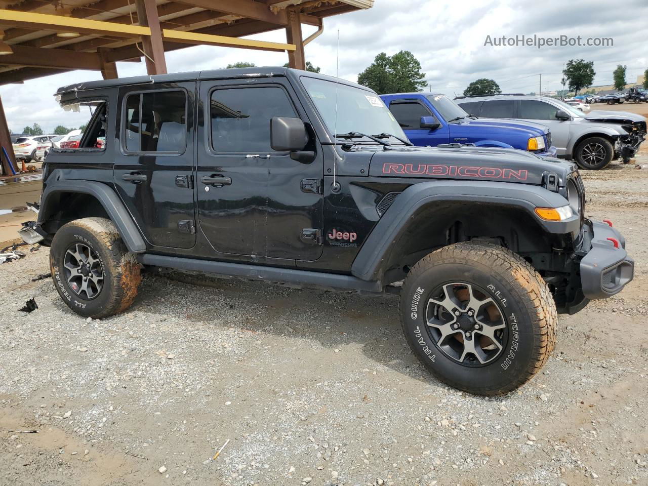 2019 Jeep Wrangler Unlimited Rubicon Black vin: 1C4HJXFG3KW551004