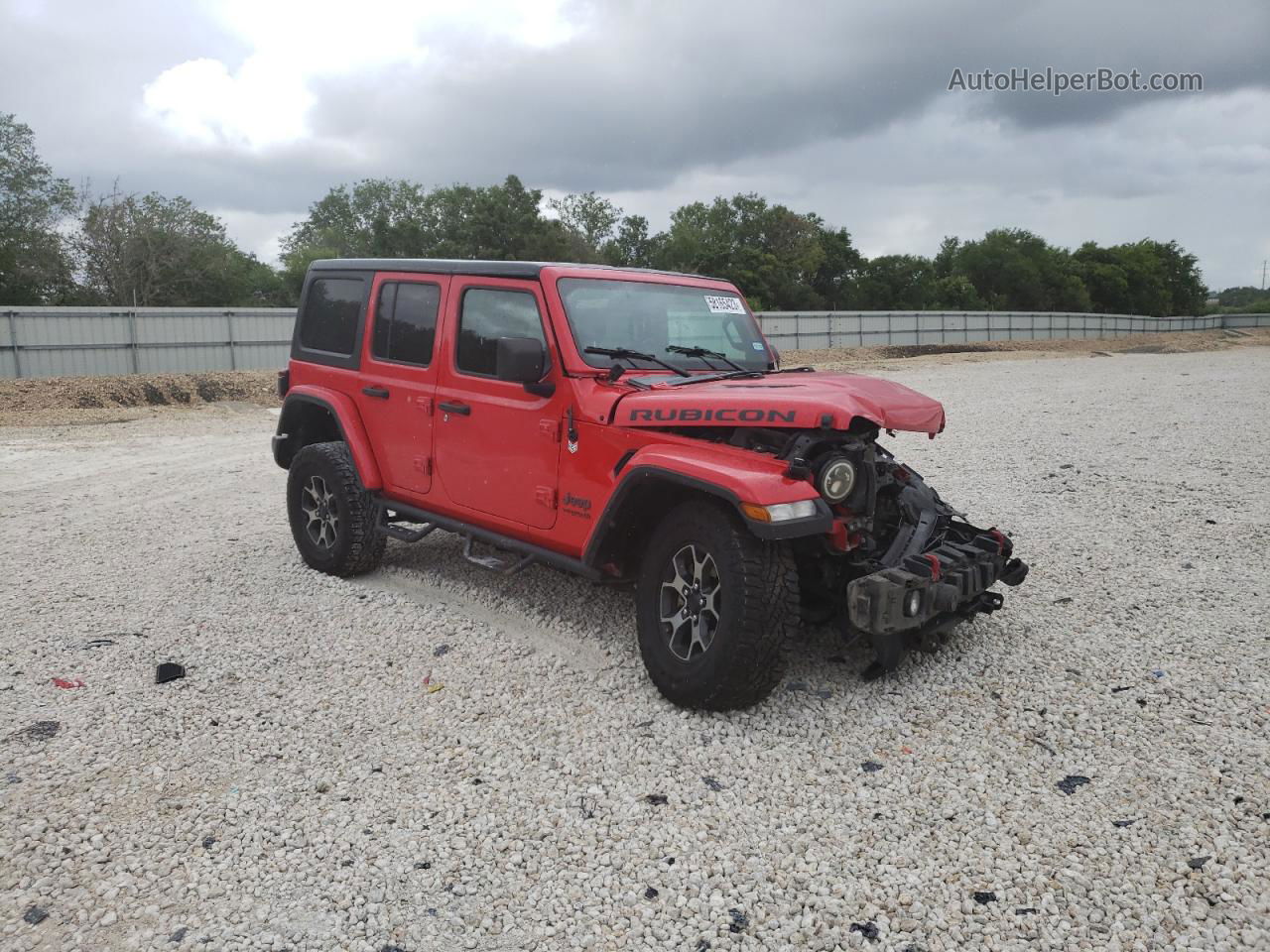 2019 Jeep Wrangler Unlimited Rubicon Red vin: 1C4HJXFG3KW619883