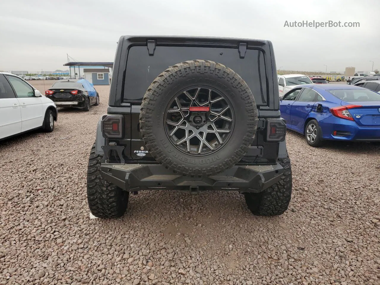 2019 Jeep Wrangler Unlimited Rubicon Черный vin: 1C4HJXFG4KW516164