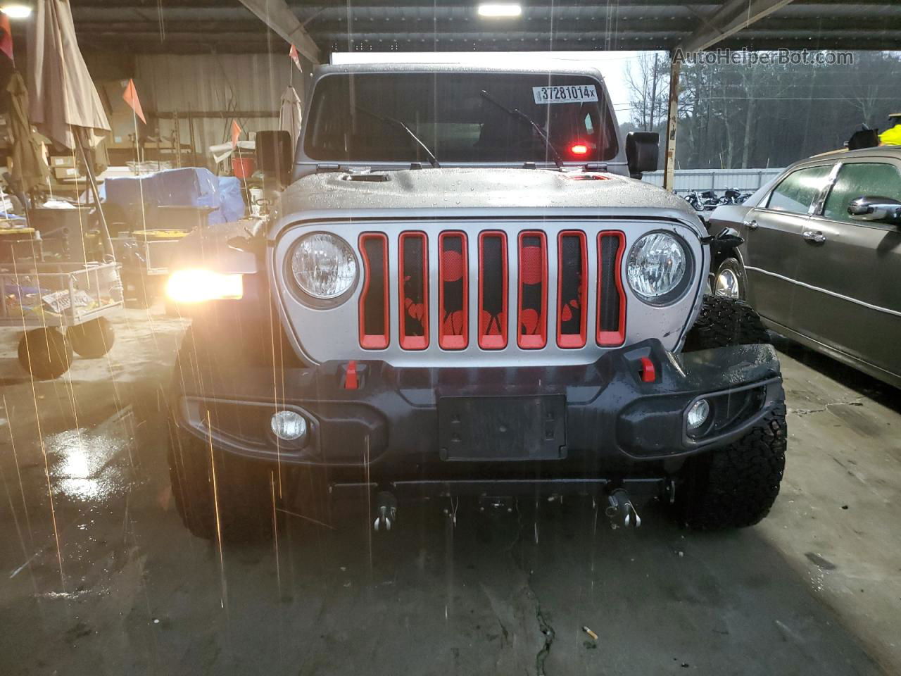 2019 Jeep Wrangler Unlimited Rubicon Серебряный vin: 1C4HJXFG4KW657462