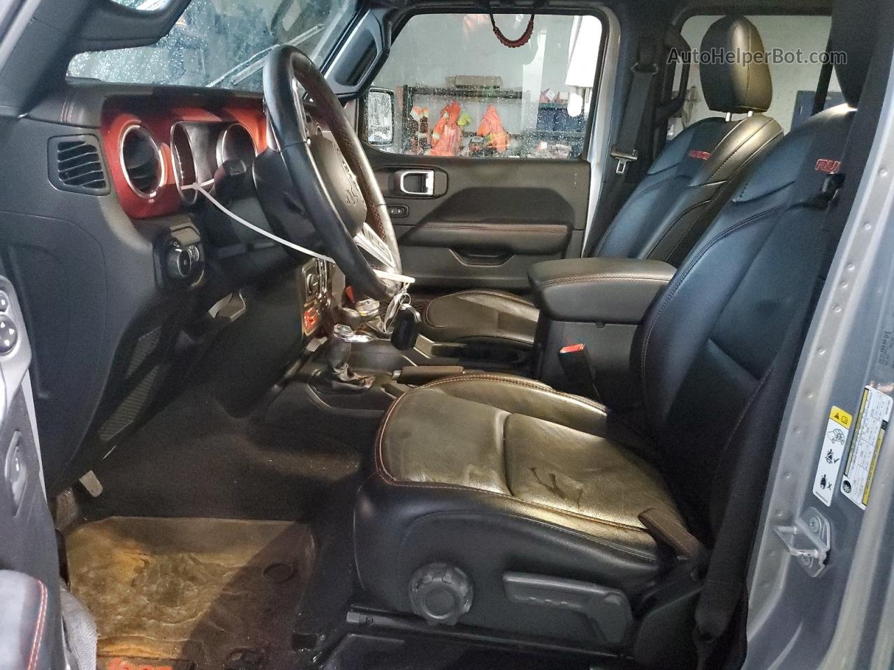 2019 Jeep Wrangler Unlimited Rubicon Серебряный vin: 1C4HJXFG4KW657462