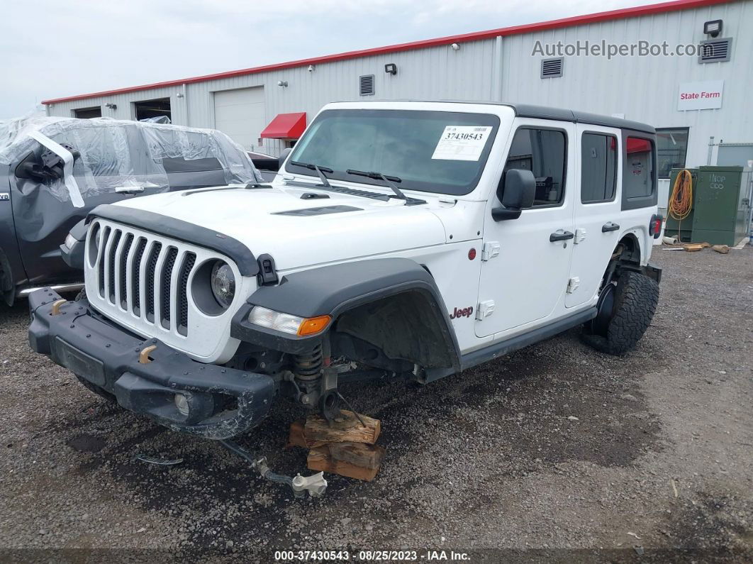 2023 Jeep Wrangler Rubicon White vin: 1C4HJXFG4PW603358