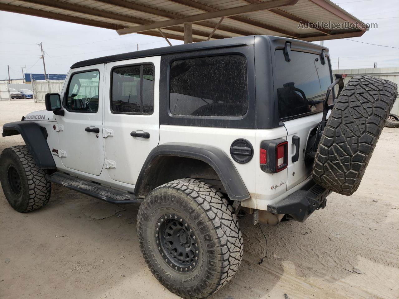 2019 Jeep Wrangler Unlimited Rubicon White vin: 1C4HJXFG5KW584263