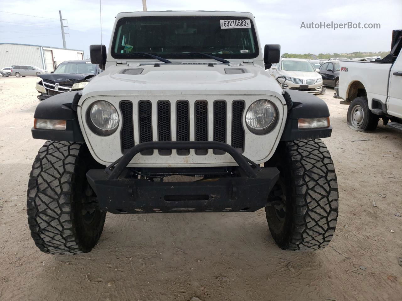 2019 Jeep Wrangler Unlimited Rubicon White vin: 1C4HJXFG5KW584263