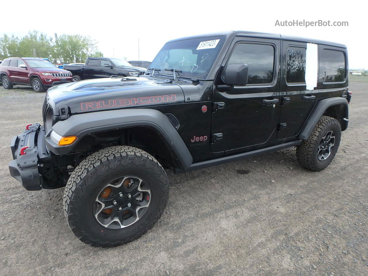 2023 Jeep Wrangler Rubicon Черный vin: 1C4HJXFG6PW543048