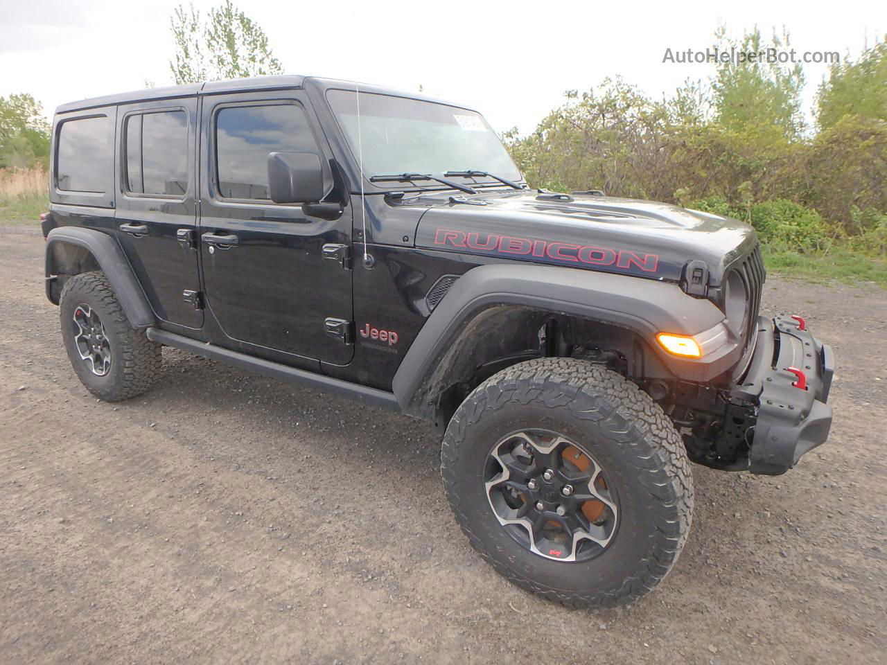 2023 Jeep Wrangler Rubicon Черный vin: 1C4HJXFG6PW543048