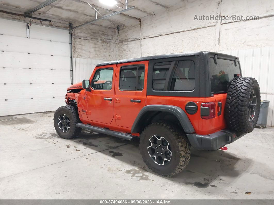 2023 Jeep Wrangler Rubicon Orange vin: 1C4HJXFG6PW654585