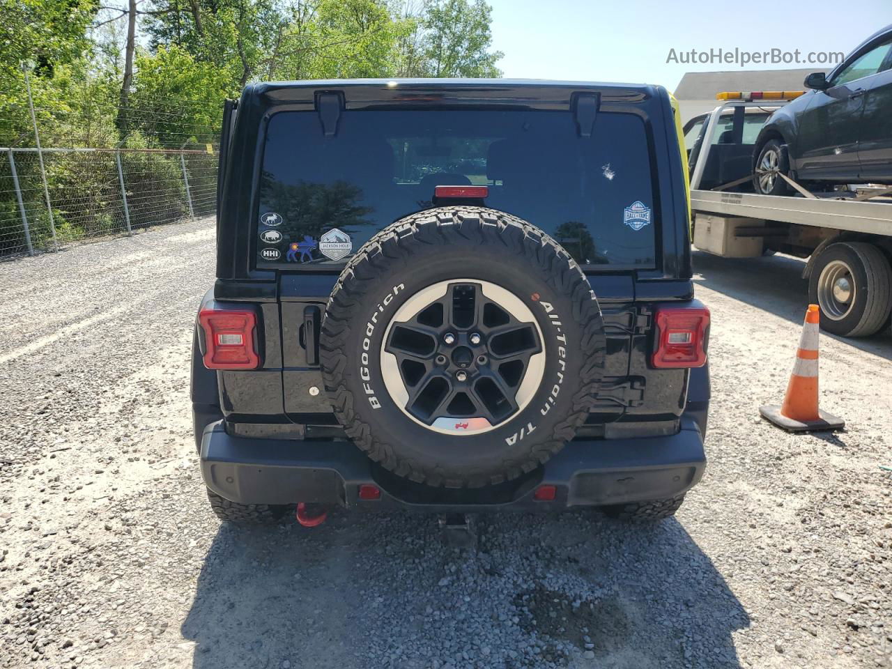 2019 Jeep Wrangler Unlimited Rubicon Black vin: 1C4HJXFG9KW568034