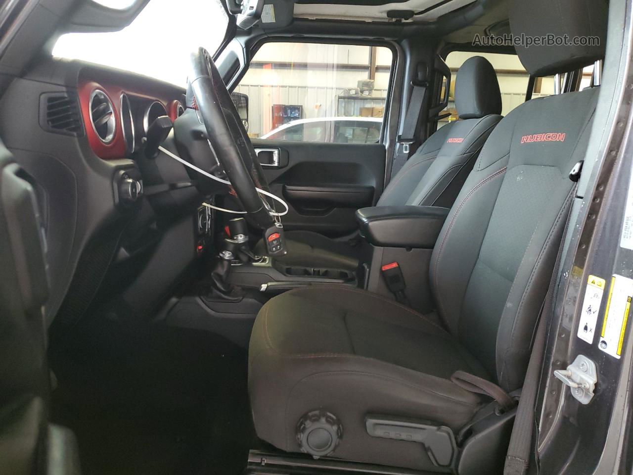 2019 Jeep Wrangler Unlimited Rubicon Charcoal vin: 1C4HJXFG9KW589935