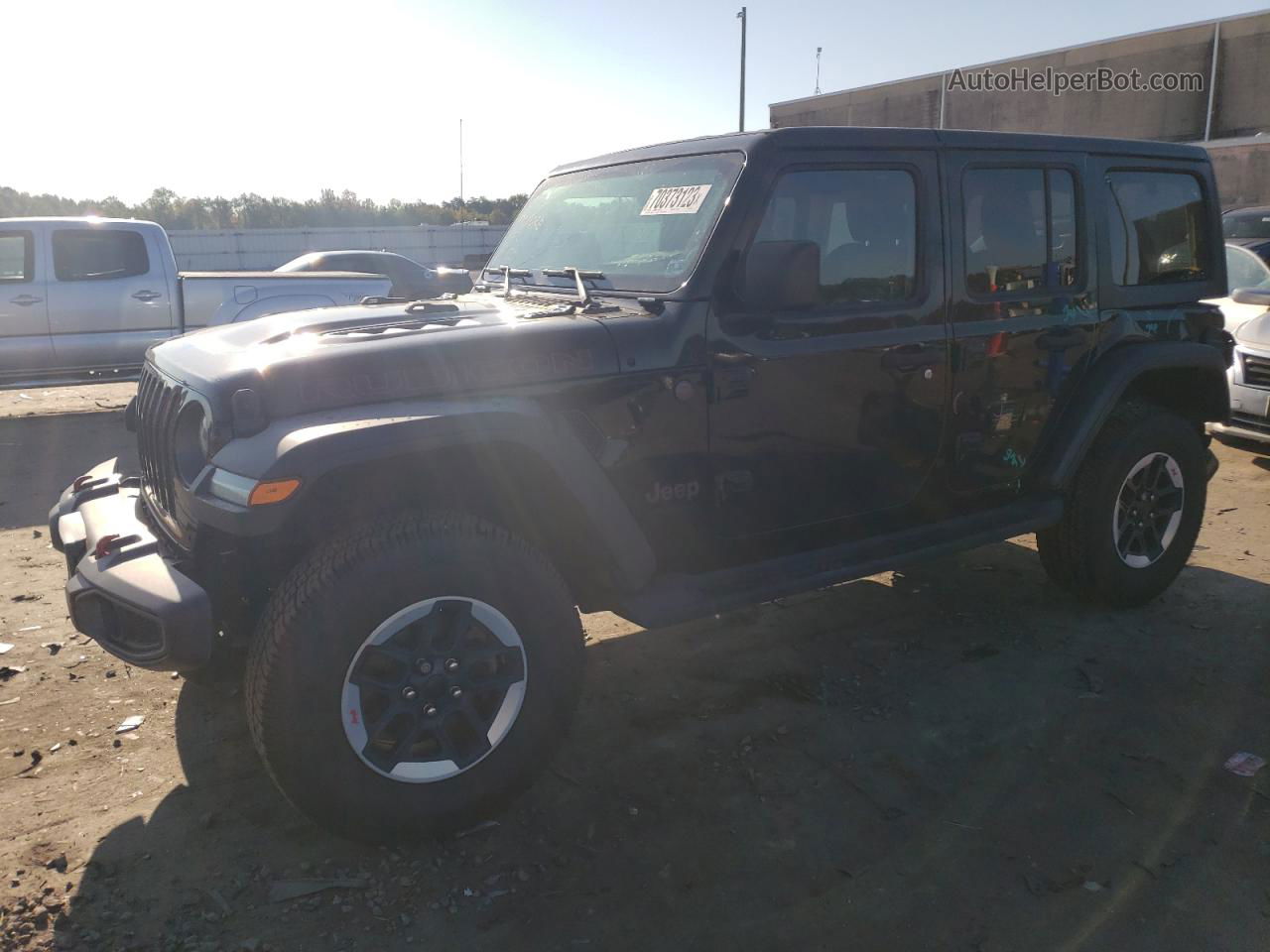 2019 Jeep Wrangler Unlimited Rubicon Black vin: 1C4HJXFG9KW662656