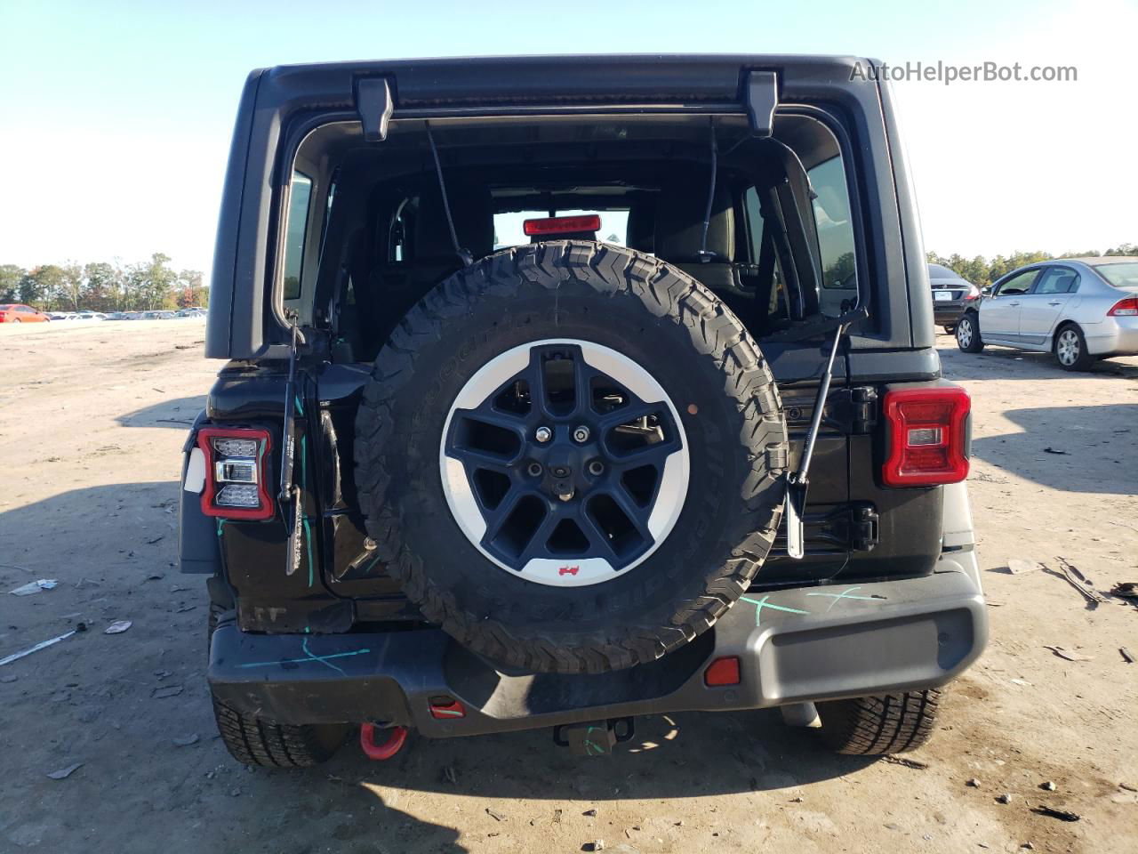 2019 Jeep Wrangler Unlimited Rubicon Black vin: 1C4HJXFG9KW662656