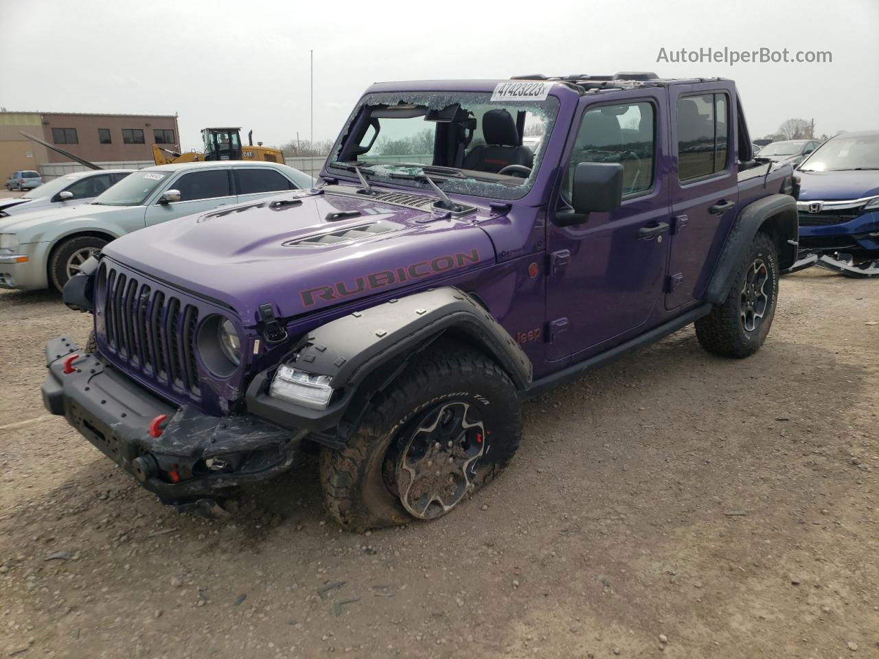 2023 Jeep Wrangler Rubicon Purple vin: 1C4HJXFG9PW567182