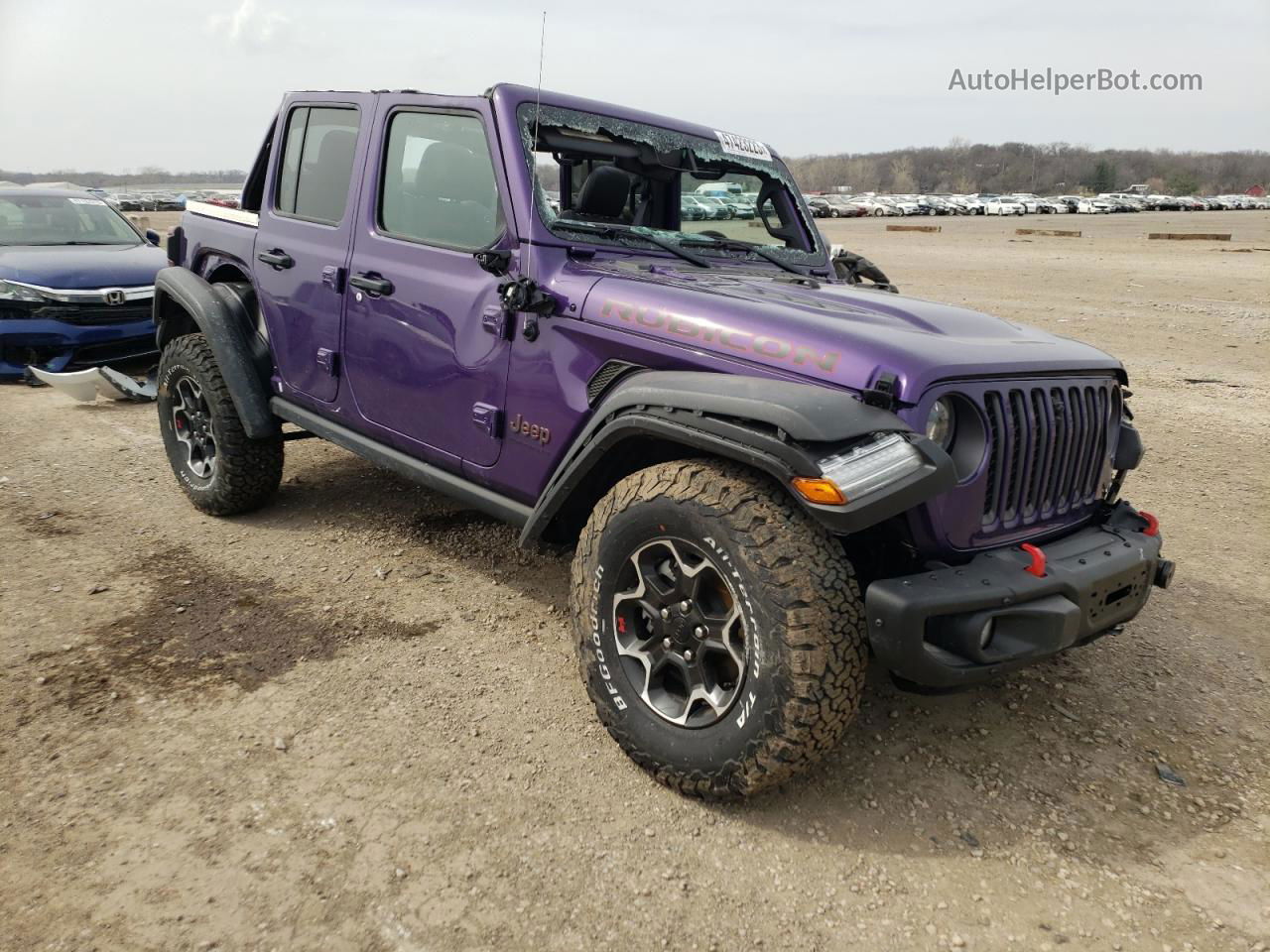2023 Jeep Wrangler Rubicon Purple vin: 1C4HJXFG9PW567182
