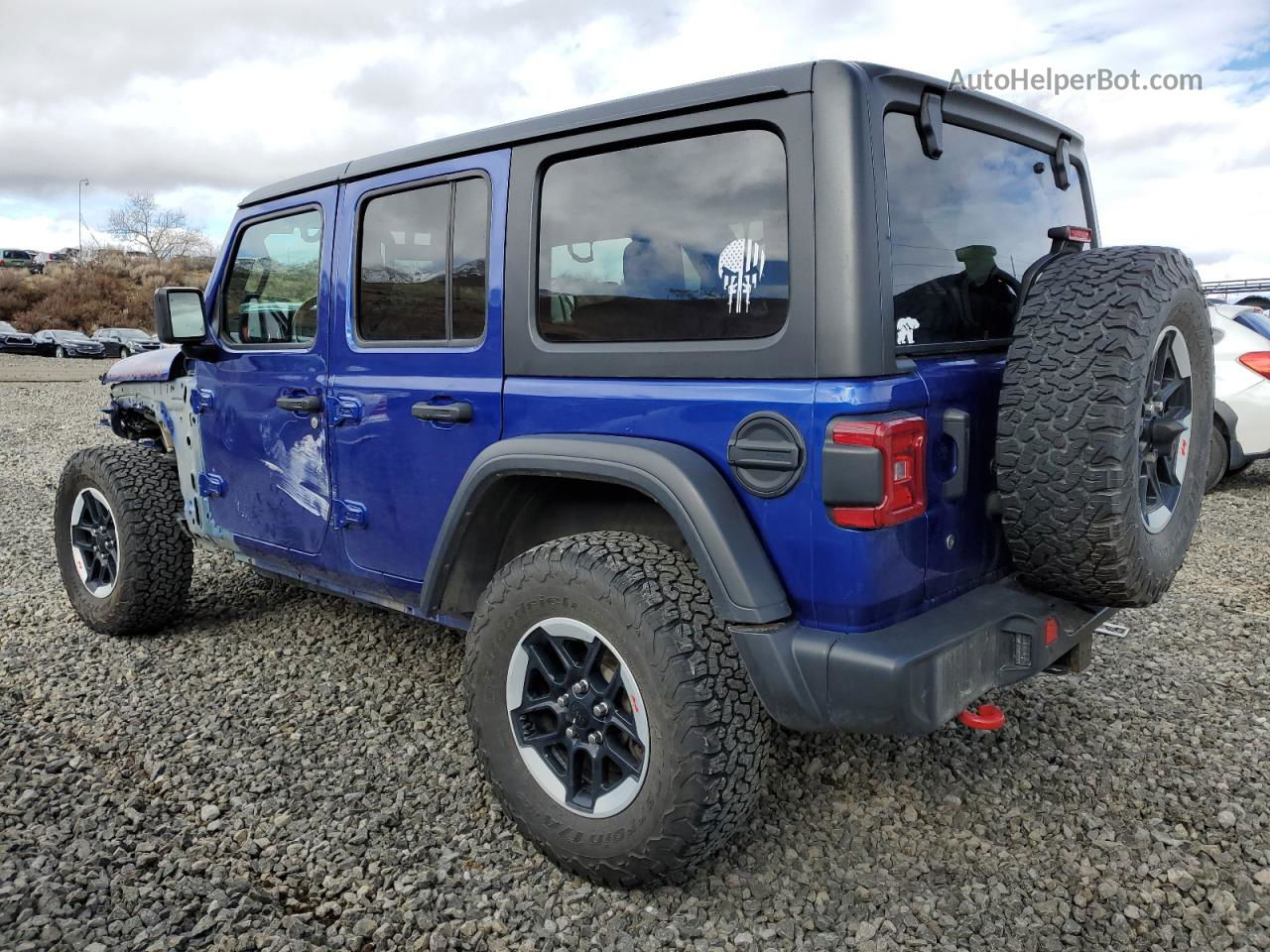 2019 Jeep Wrangler Unlimited Rubicon Blue vin: 1C4HJXFGXKW619749