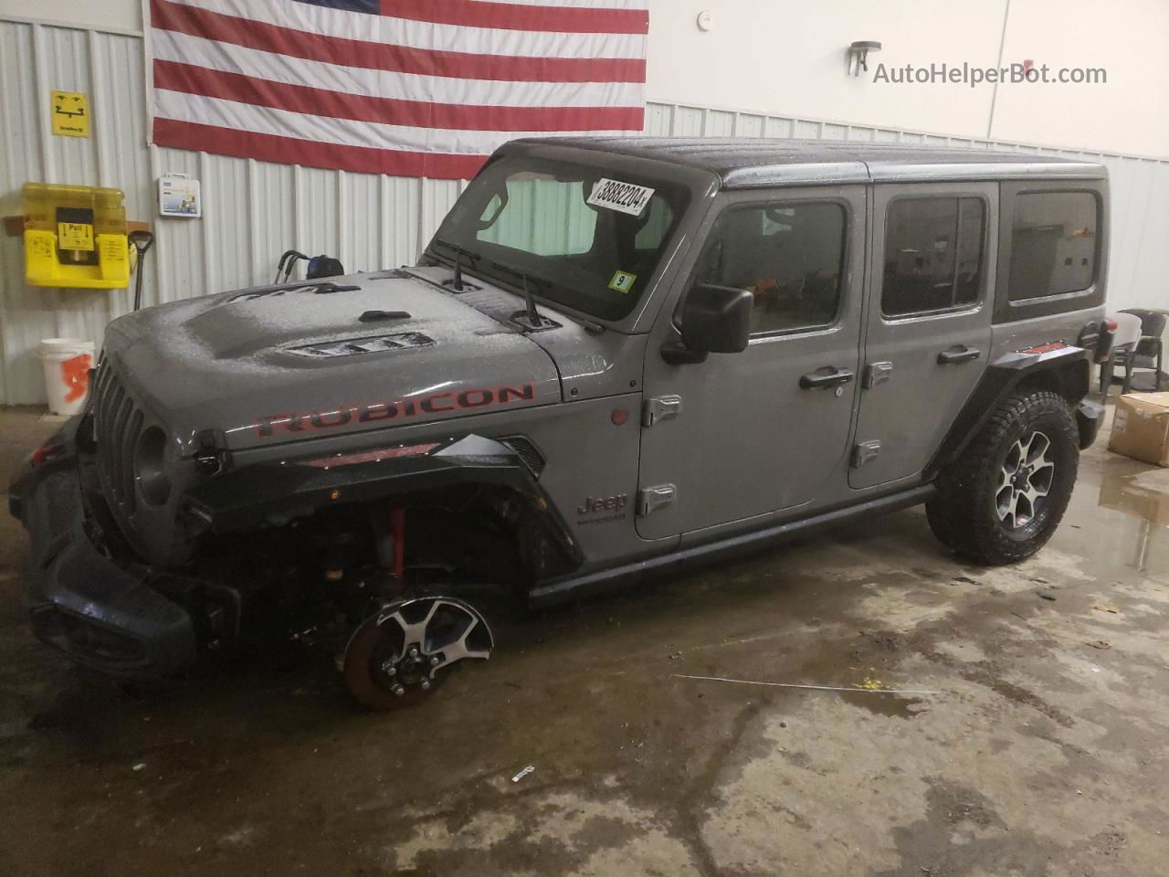 2019 Jeep Wrangler Unlimited Rubicon Charcoal vin: 1C4HJXFGXKW665999