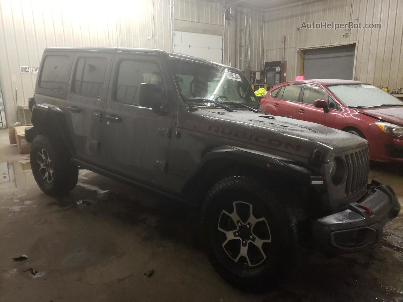 2019 Jeep Wrangler Unlimited Rubicon Charcoal vin: 1C4HJXFGXKW665999