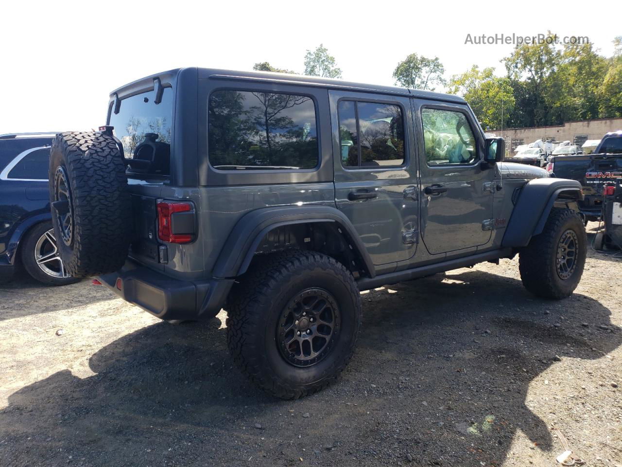 2023 Jeep Wrangler Rubicon Серый vin: 1C4HJXFN0PW519312