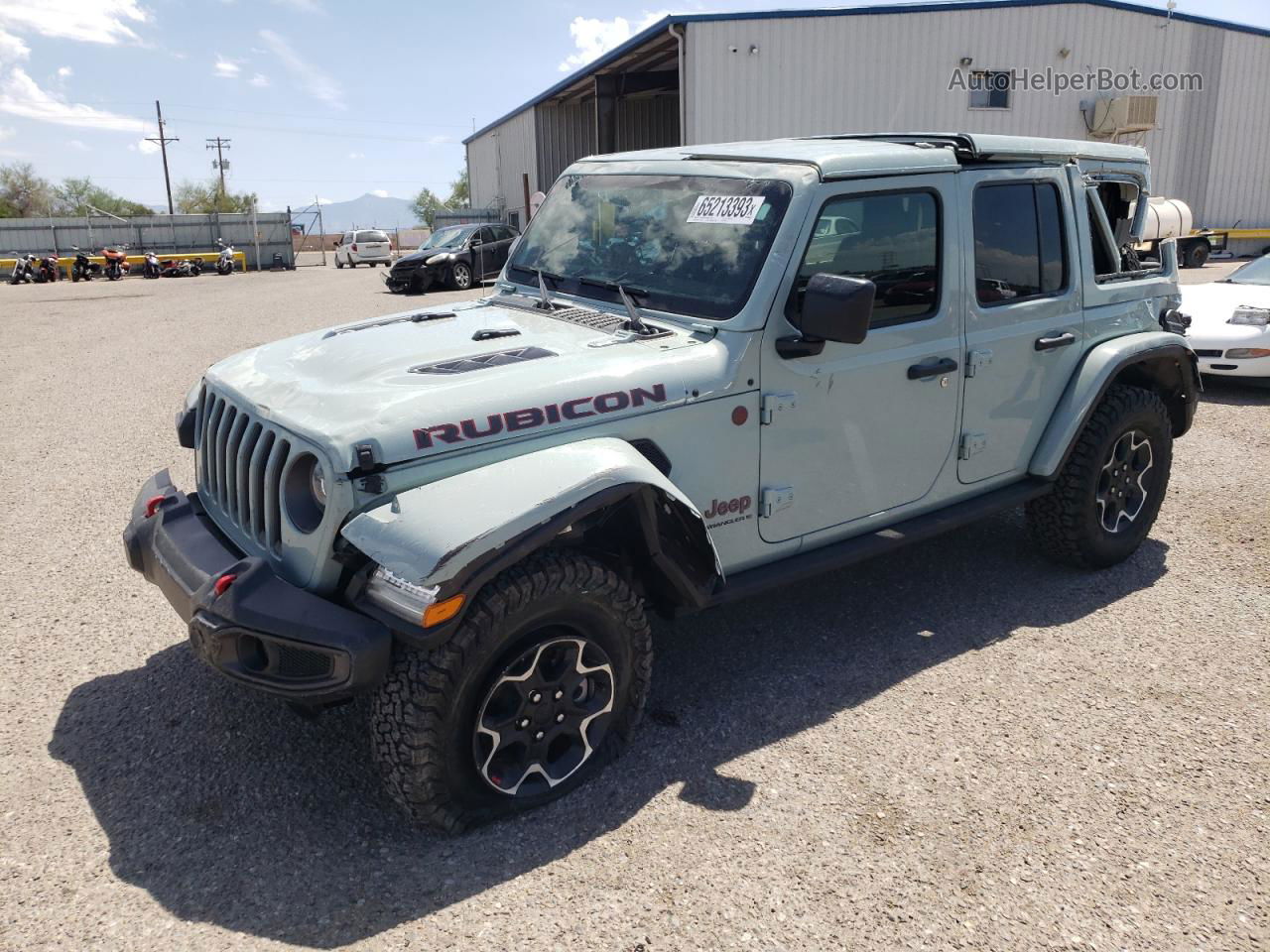 2023 Jeep Wrangler Rubicon Gray vin: 1C4HJXFN0PW566226