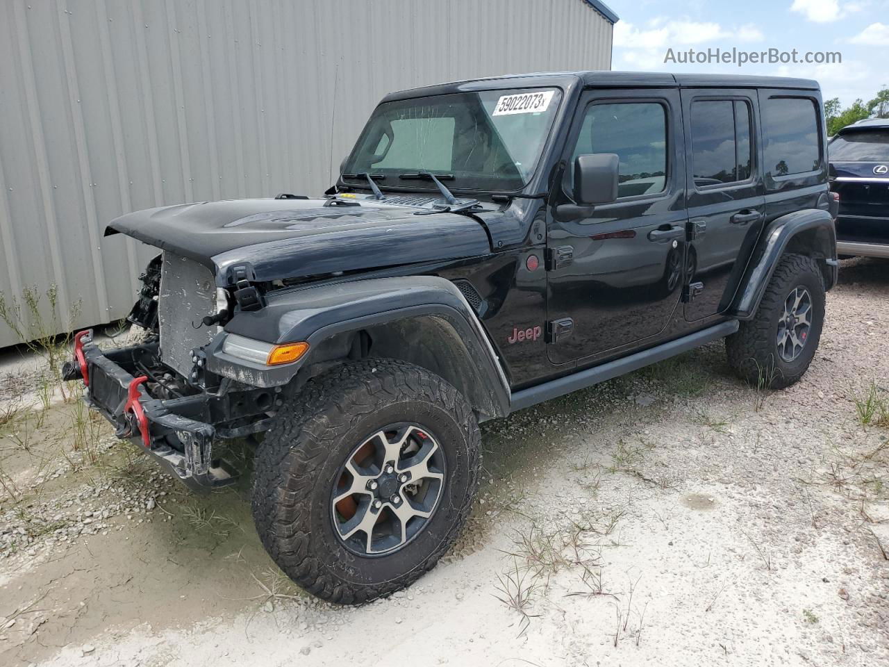 2019 Jeep Wrangler Unlimited Rubicon Черный vin: 1C4HJXFN1KW546964