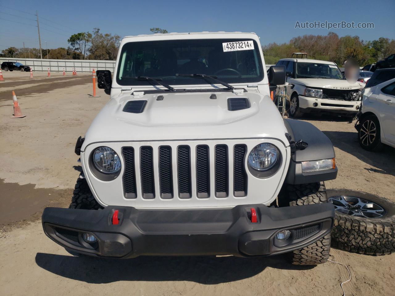 2019 Jeep Wrangler Unlimited Rubicon Белый vin: 1C4HJXFN1KW585442