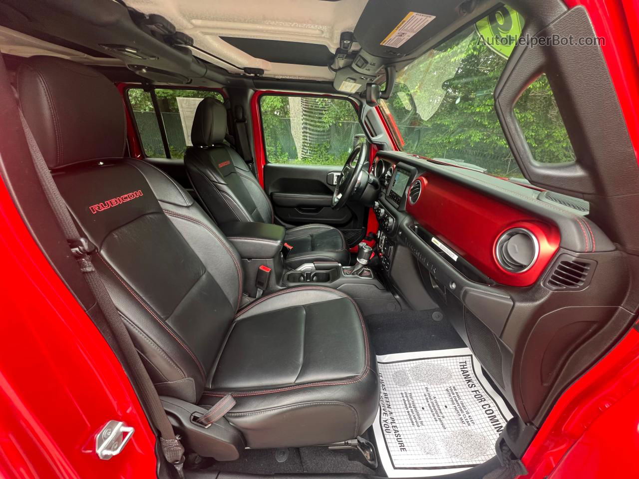 2019 Jeep Wrangler Unlimited Rubicon Red vin: 1C4HJXFN1KW685203