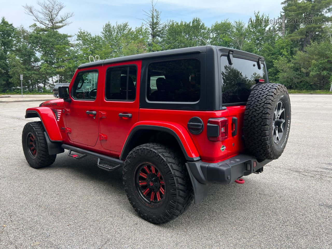 2019 Jeep Wrangler Unlimited Rubicon Red vin: 1C4HJXFN1KW685203