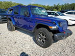 2019 Jeep Wrangler Unlimited Rubicon Blue vin: 1C4HJXFN2KW562266