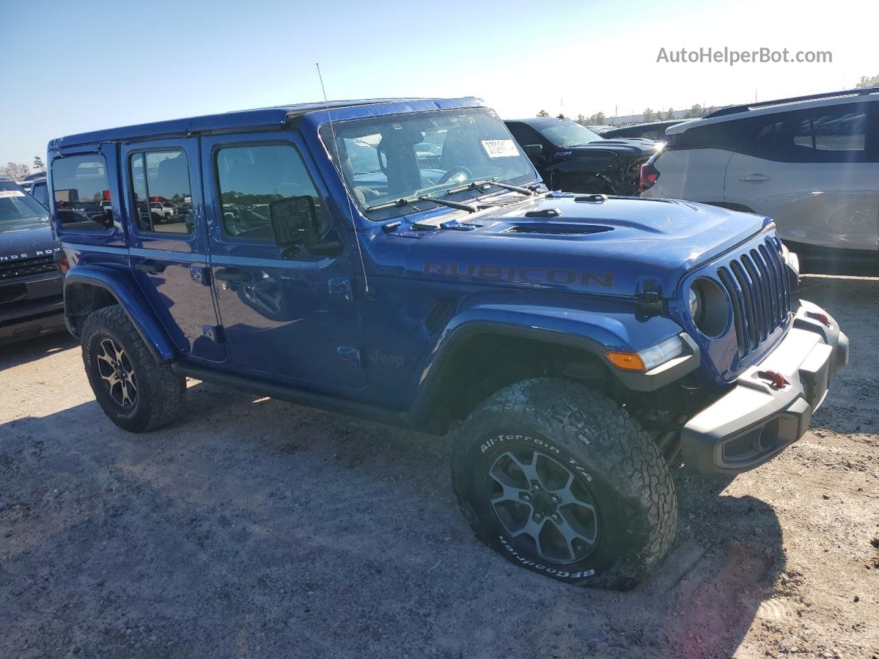 2019 Jeep Wrangler Unlimited Rubicon Blue vin: 1C4HJXFN2KW562266