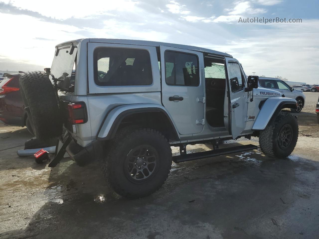 2023 Jeep Wrangler Rubicon Gray vin: 1C4HJXFN2PW626376