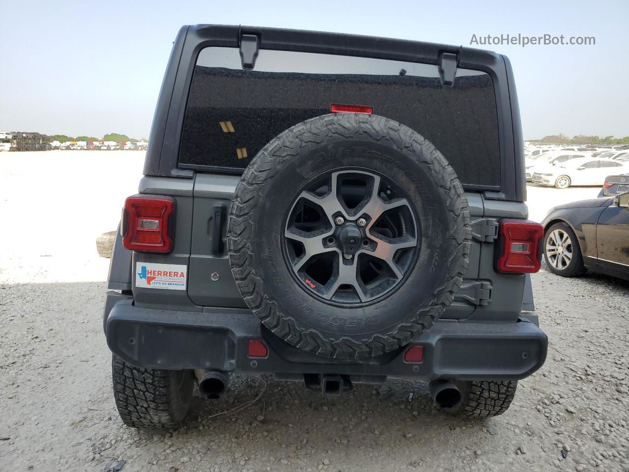 2019 Jeep Wrangler Unlimited Rubicon Gray vin: 1C4HJXFN3KW603133