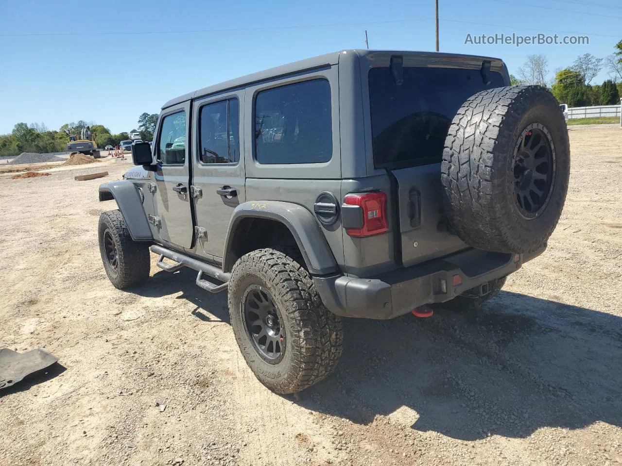 2019 Jeep Wrangler Unlimited Rubicon Gray vin: 1C4HJXFN4KW539992