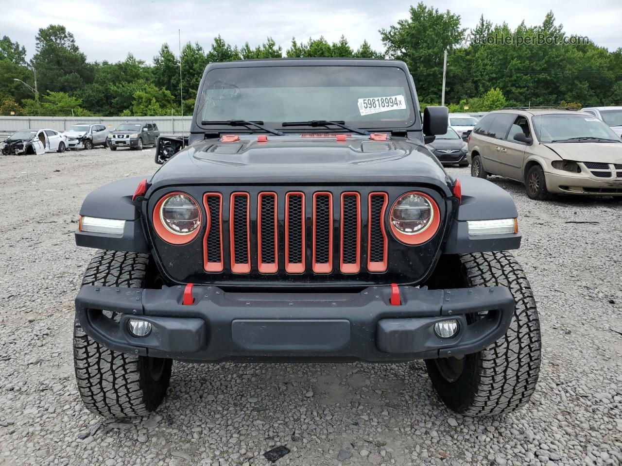 2019 Jeep Wrangler Unlimited Rubicon Black vin: 1C4HJXFN7KW502399