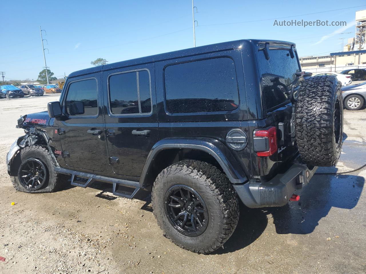 2019 Jeep Wrangler Unlimited Rubicon Black vin: 1C4HJXFN8KW670956