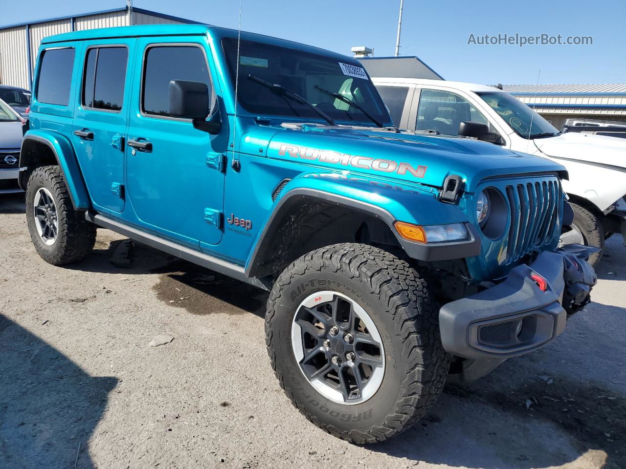 2019 Jeep Wrangler Unlimited Rubicon Blue vin: 1C4HJXFN8KW671119