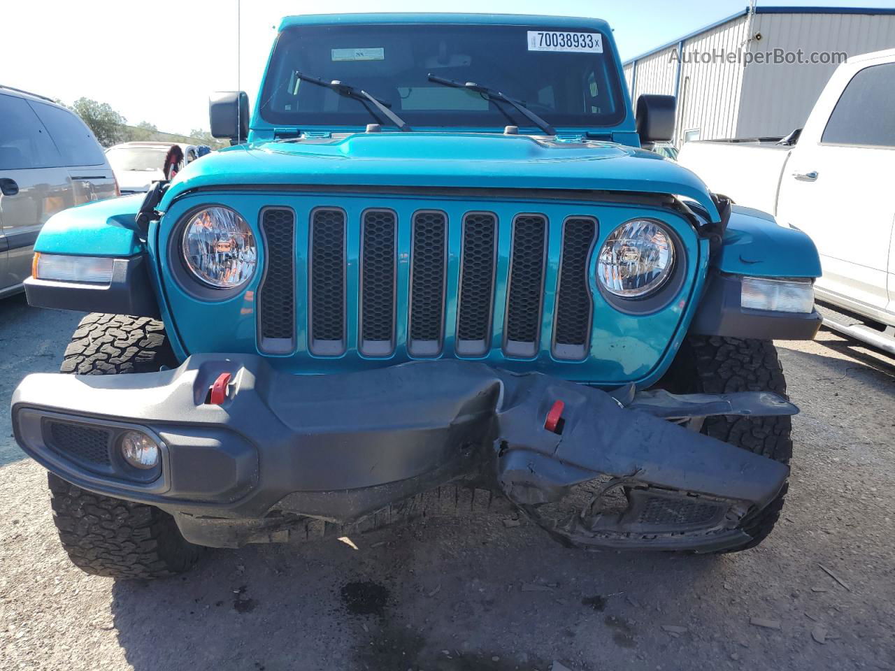 2019 Jeep Wrangler Unlimited Rubicon Blue vin: 1C4HJXFN8KW671119