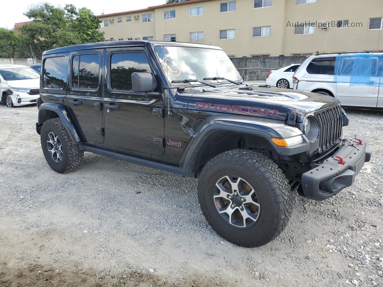 2019 Jeep Wrangler Unlimited Rubicon Черный vin: 1C4HJXFN9KW679407