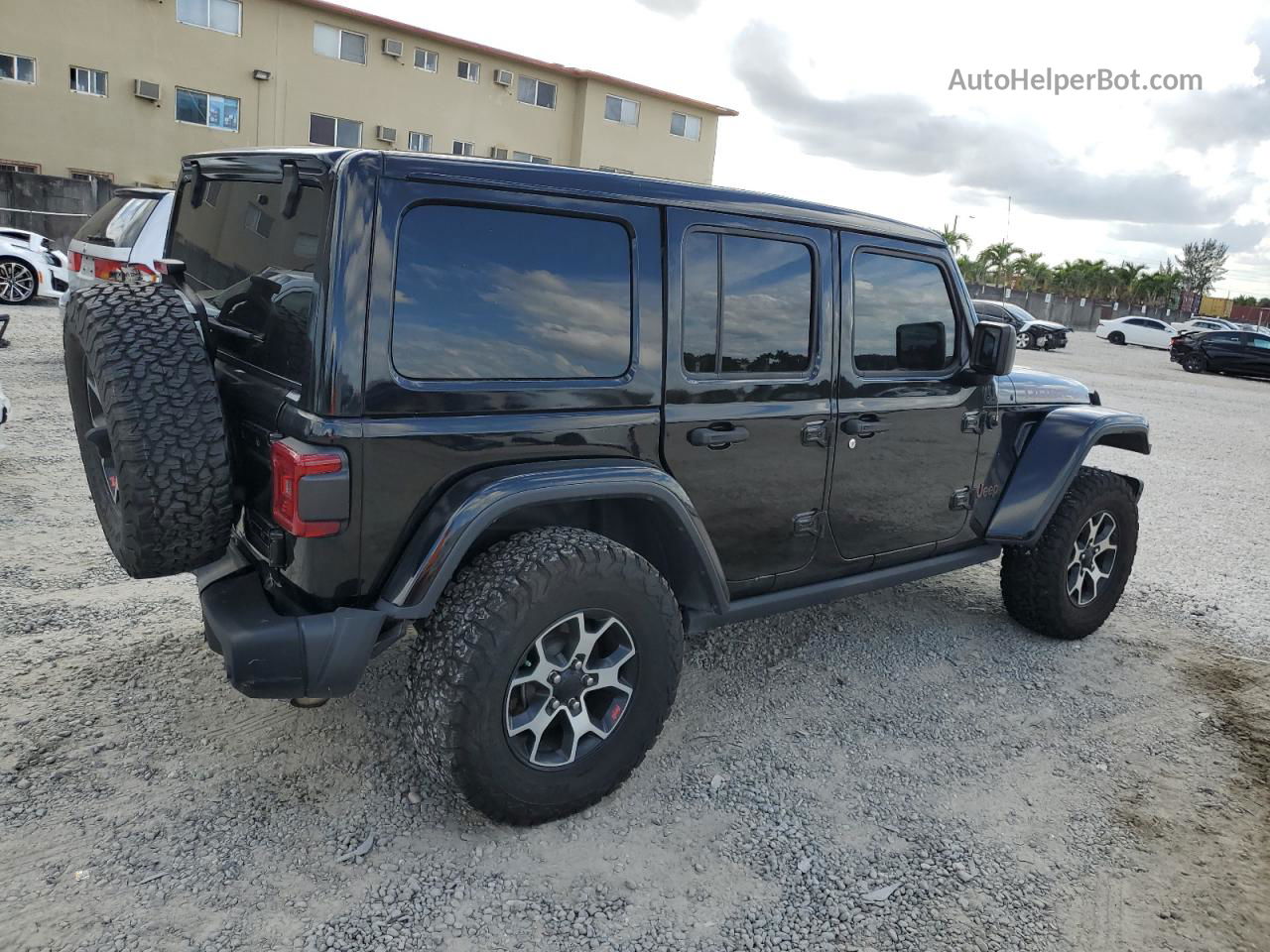 2019 Jeep Wrangler Unlimited Rubicon Черный vin: 1C4HJXFN9KW679407