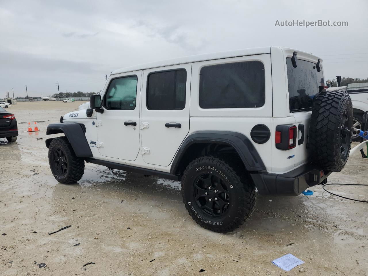 2023 Jeep Wrangler 4xe White vin: 1C4JJXN61PW627689