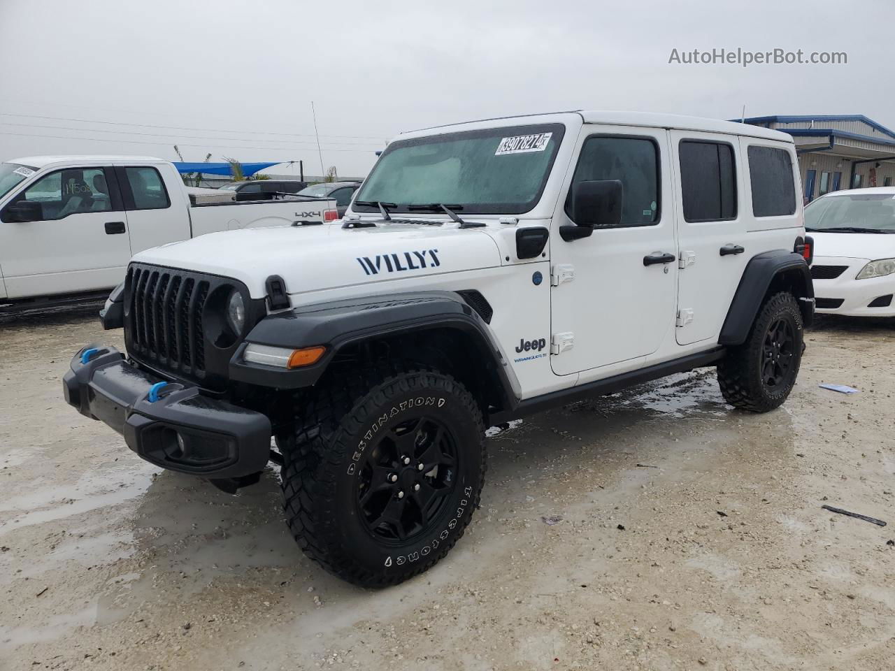 2023 Jeep Wrangler 4xe White vin: 1C4JJXN61PW627689