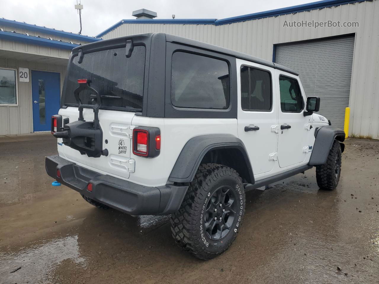 2023 Jeep Wrangler 4xe White vin: 1C4JJXN63PW683875